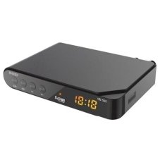 Ресивер эфирный цифровой DVB-T2 HD HD-555 пластик, дисплей, Эфир